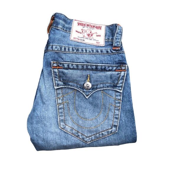 True Religion Jeans Size 29 SLIM Blue - Picture 7 of 7